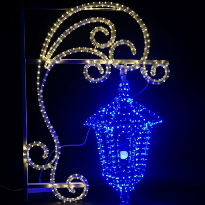 Замена и установка консолей (декоративная световая иллюминация) на столбах уличного освещения п. Архара 