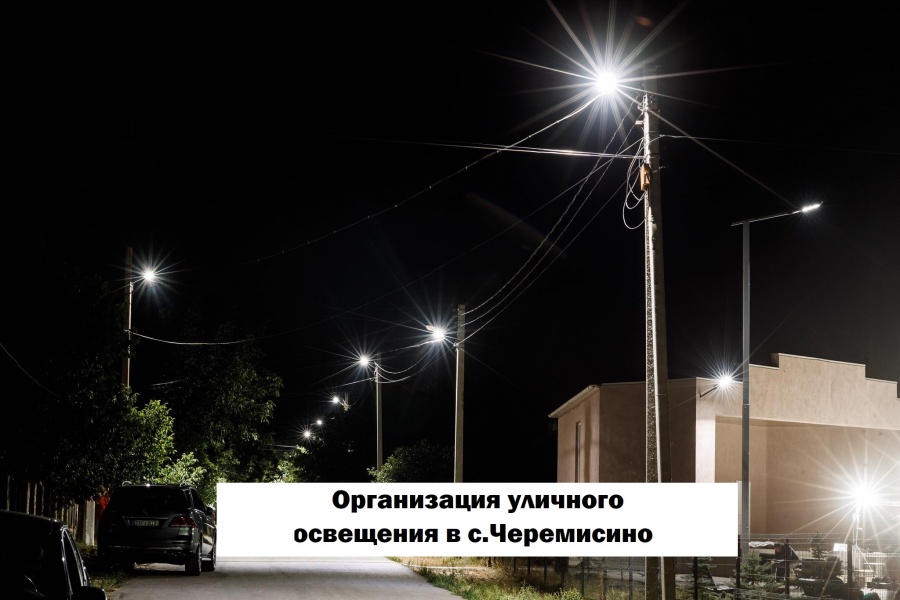 Организация уличного освещения в с.Черемисино Организация уличного освещения в с.Черемисино